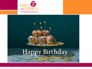 Birthday Cupcakes Gift Certificate