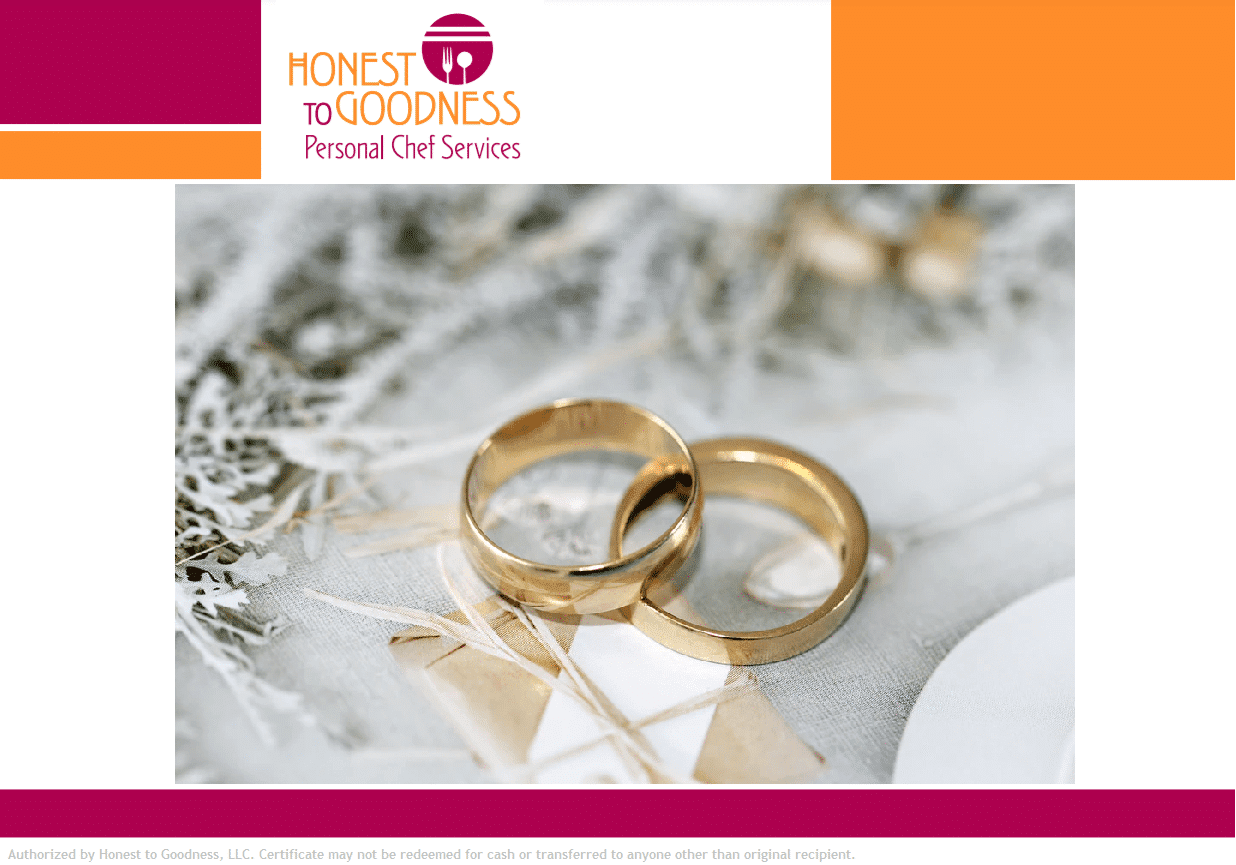 Marriage Gift Certificate